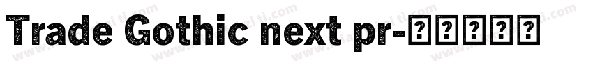 Trade Gothic next pr字体转换